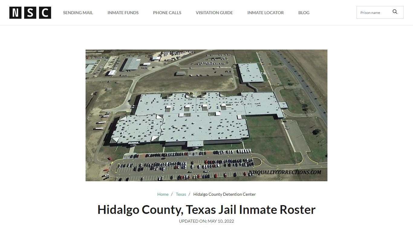 Hidalgo County, Texas Jail Inmate List